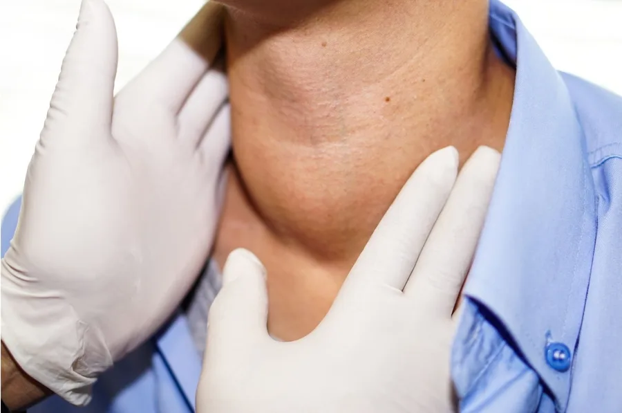 Neck examination (stock image)
